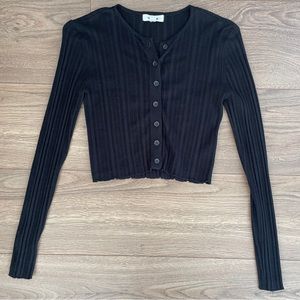 Thick knit button up longsleeve